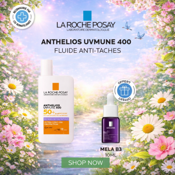 La Roche Posay Anthelios Uvmune 400 Fluide Anti Taches Spf50+Mela B3 SERUM 10Ml