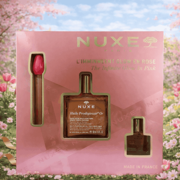 Nuxe Coffret L'infiniment Glow En Rose: Lip Serum+ Huile Prodigieuse Or Floral 50ml + Huile Prodigieuse Floral 10ml