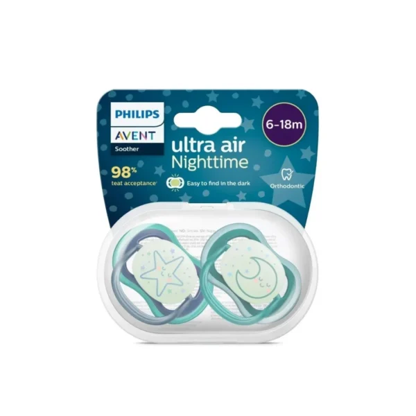 Avent 2 Suc Air Night Boy 6-18M Scf376/13+376/14